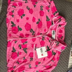 BEACHRIOT Pink Floral pajama set